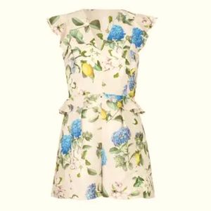 N12H Designer Pink Floral Romper